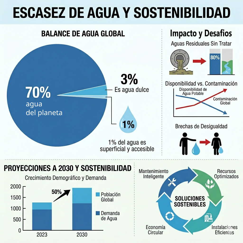 Cifras escasez hídrica